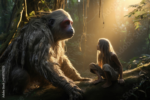 legend of Mapinguari in the junggle photo
