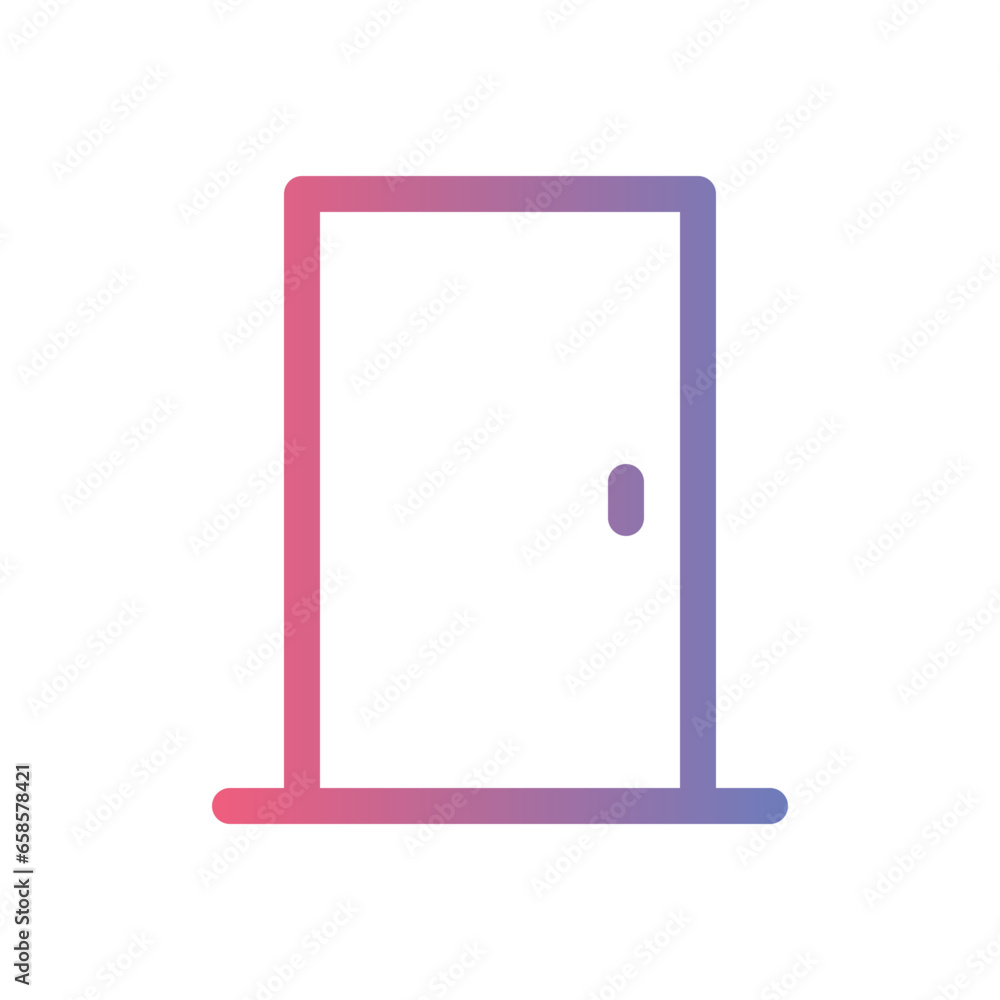 door gradient icon door gradient icon
