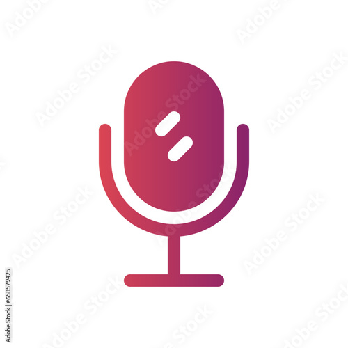 mirror flat gradient icon