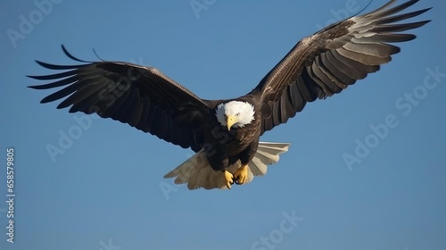 Bald Eagle in Flight © Yzid ART