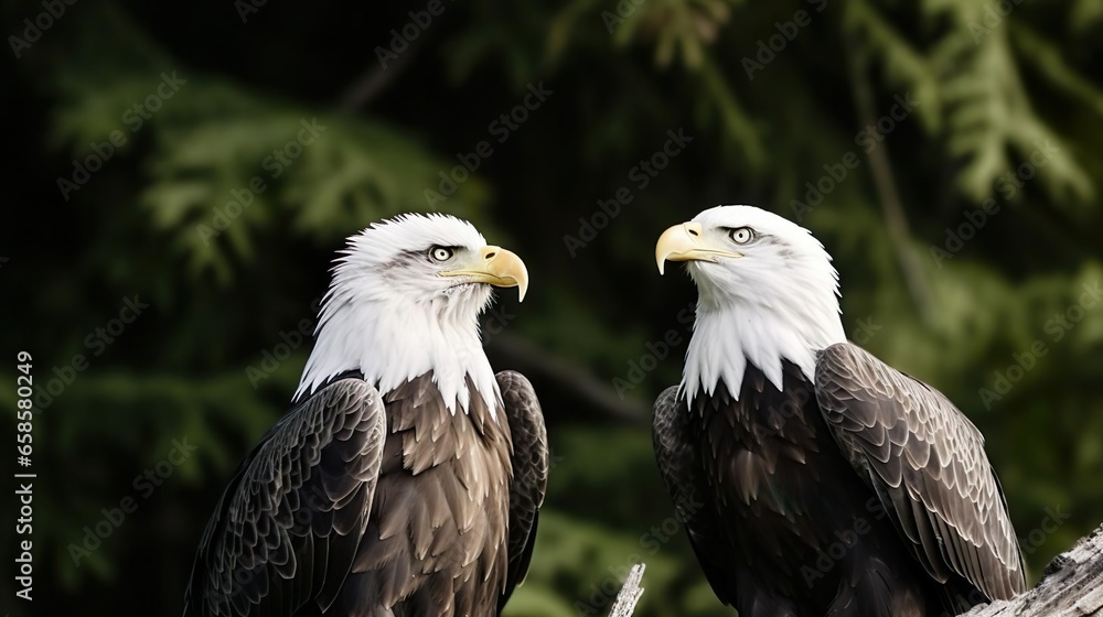 Obraz premium Bald eagles