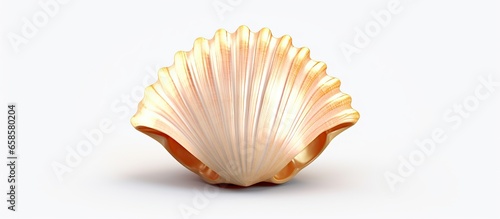 Illustration of a sea shell isolated on a white background 