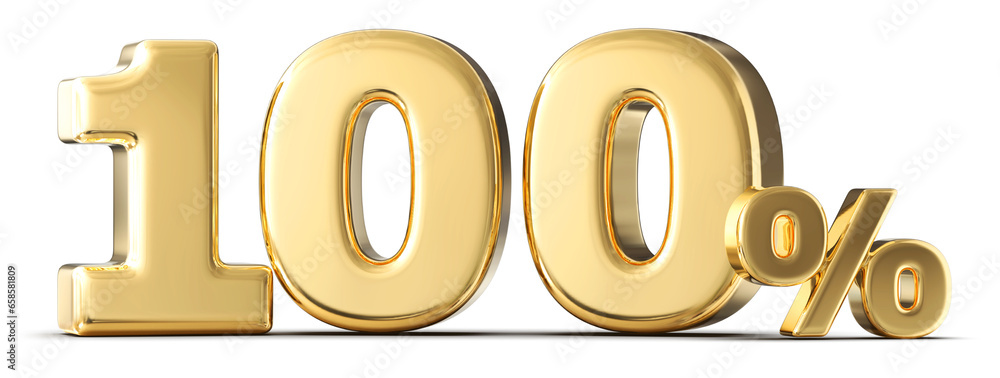 100 Percent Sale Discount - 3d Gold Number Discount 100 Percent Sale Discount - 3d Gold Number Discount