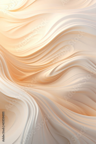 Beige abstract background in the form of waves for presentation