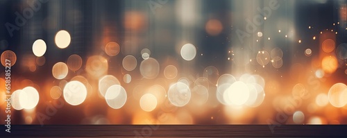 Modern abstract banner background - blurred city light leaks