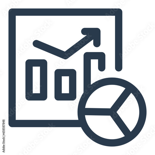 Informative Infographics Creation Icon