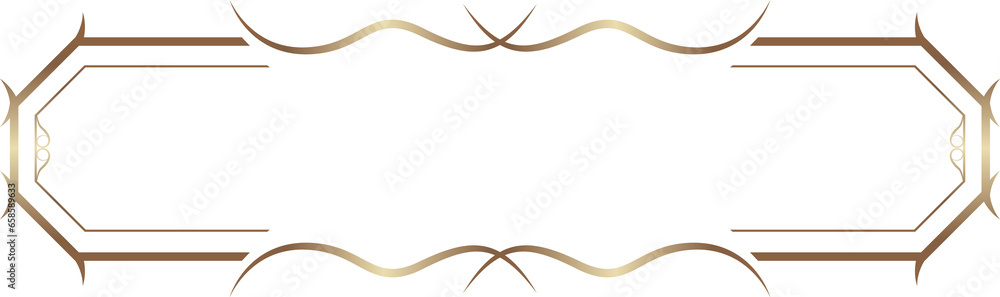 Divider in medieval style for ui design, Classic bar and frame user interface elements with golden border. Divider in medieval style for ui design, Classic bar and frame user interface elements with golden border.
