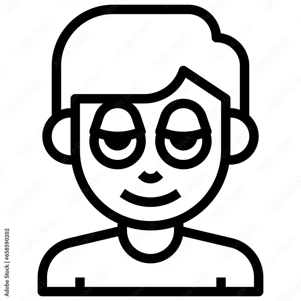 high face filled outline icon,linear,outline,graphic,illustration high face filled outline icon,linear,outline,graphic,illustration
