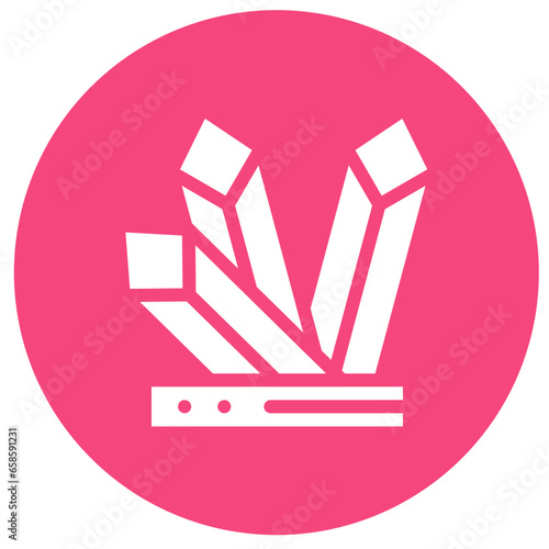 Crystals Vector Icon Design Illustration