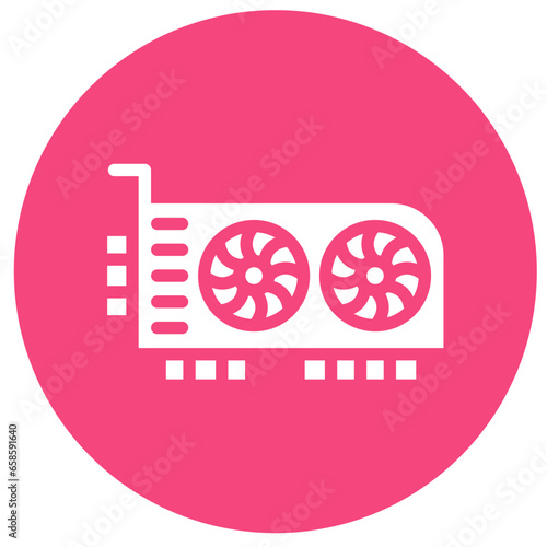 Graphic card Vector Icon Design Illustration