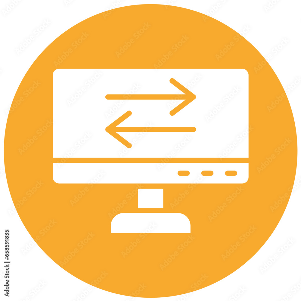 Data Transfer Vector Icon Design Illustration Data Transfer Vector Icon Design Illustration