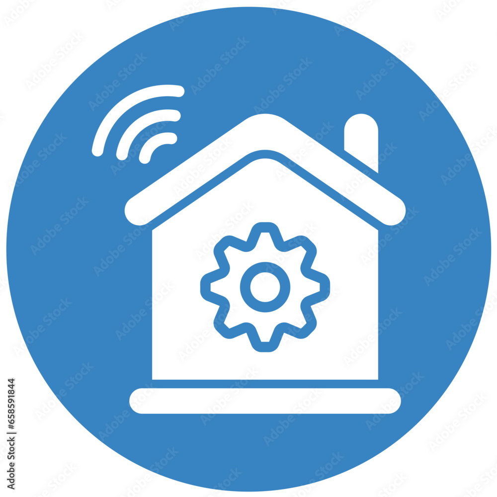 Smart Home Vector Icon Design Illustration Smart Home Vector Icon Design Illustration