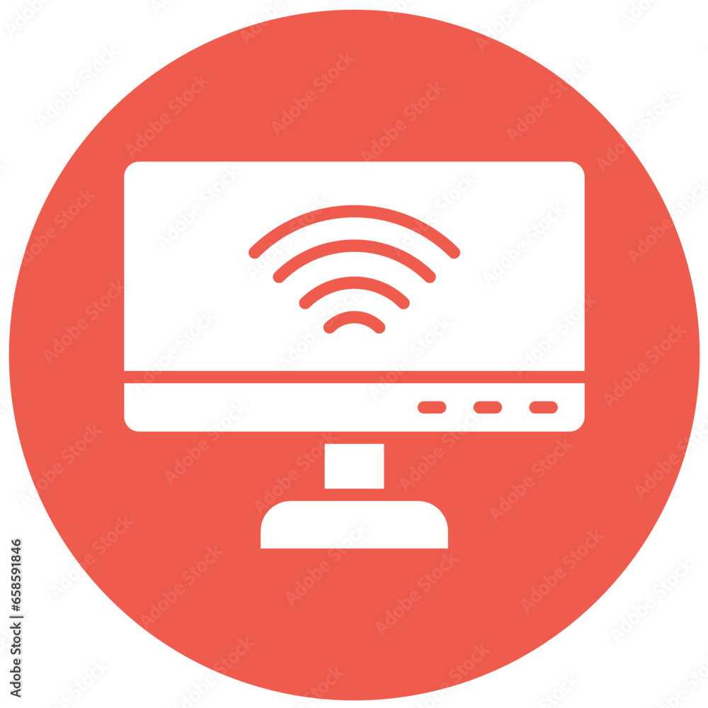 Wireless Connectivity Vector Icon Design Illustration Wireless Connectivity Vector Icon Design Illustration