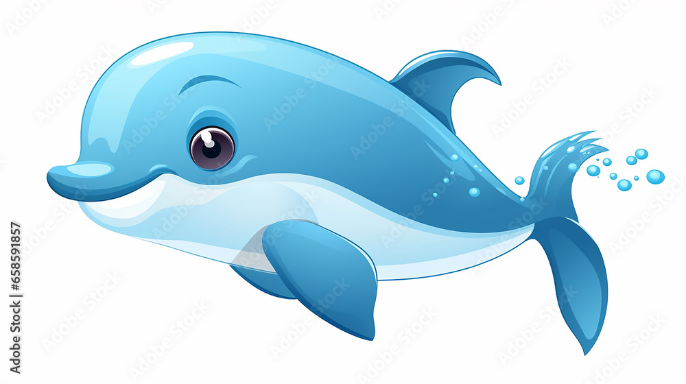 Minimalist Dolphin Illustration Minimalist Dolphin Illustration