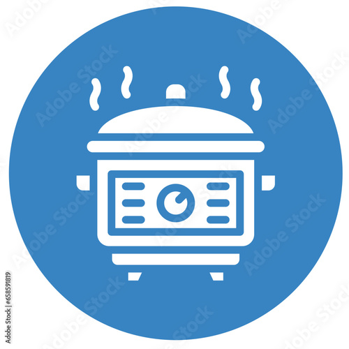Rice cooker Vector Icon Design Illustration