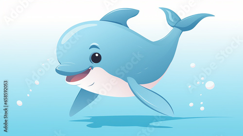 Adorable Aquatic Dolphin