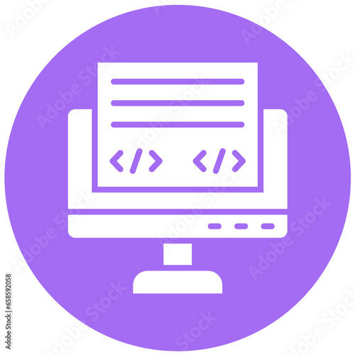 Front End Vector Icon Design Illustration