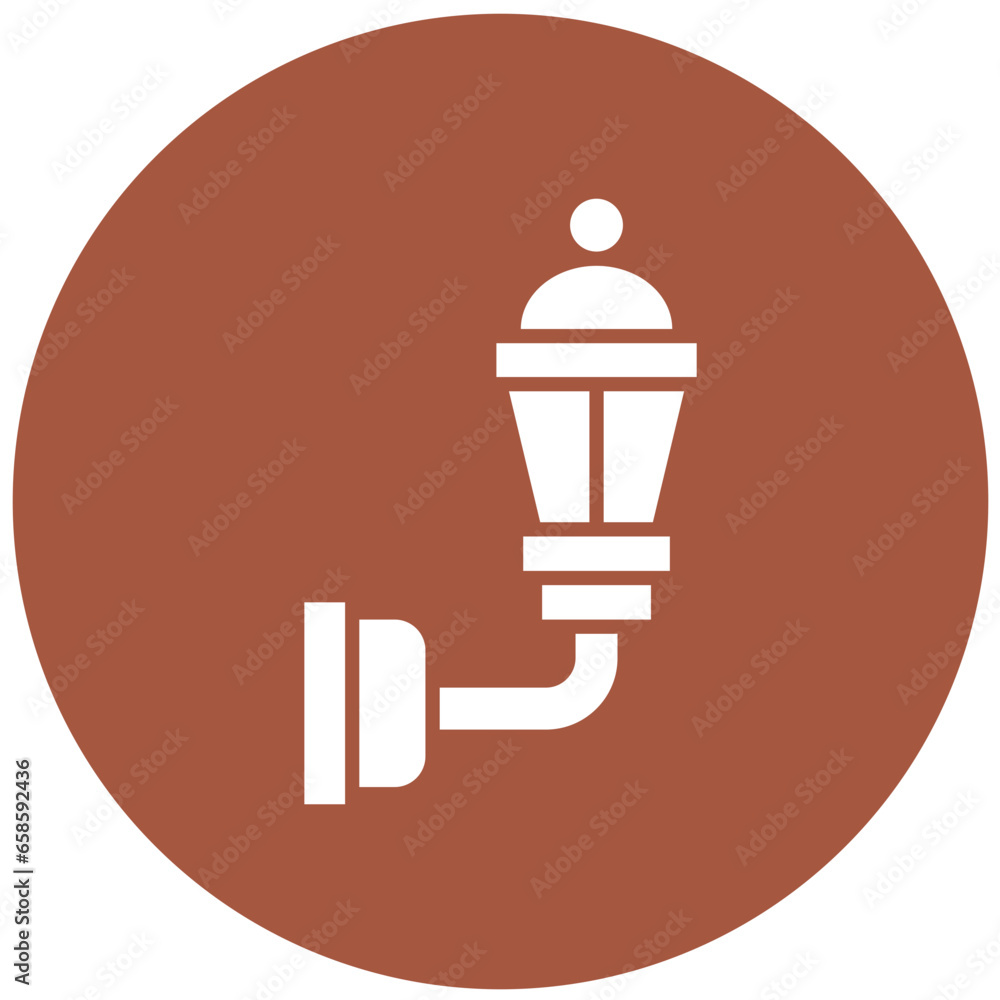Wall Lamp Vector Icon Design Illustration Wall Lamp Vector Icon Design Illustration