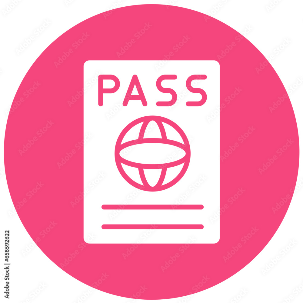 Passport Vector Icon Design Illustration Passport Vector Icon Design Illustration