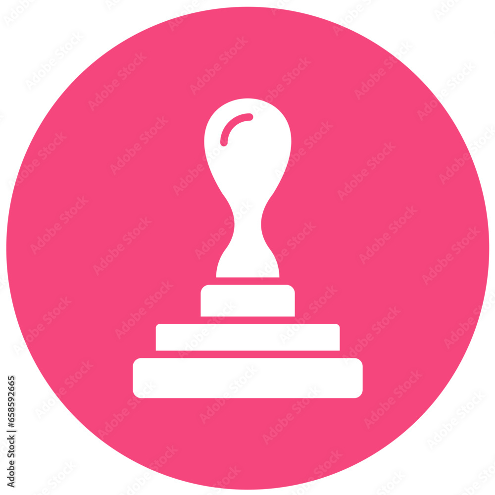 Rubber Stamp Vector Icon Design Illustration Rubber Stamp Vector Icon Design Illustration