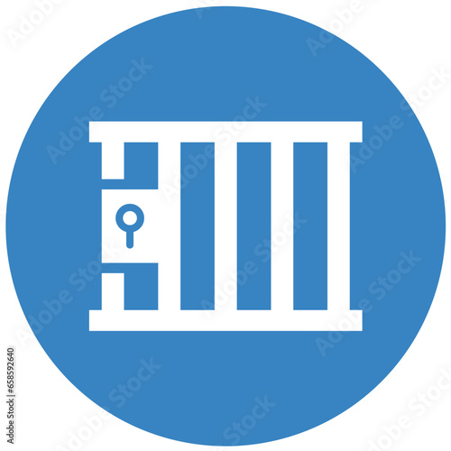 Jail Vector Icon Design Illustration