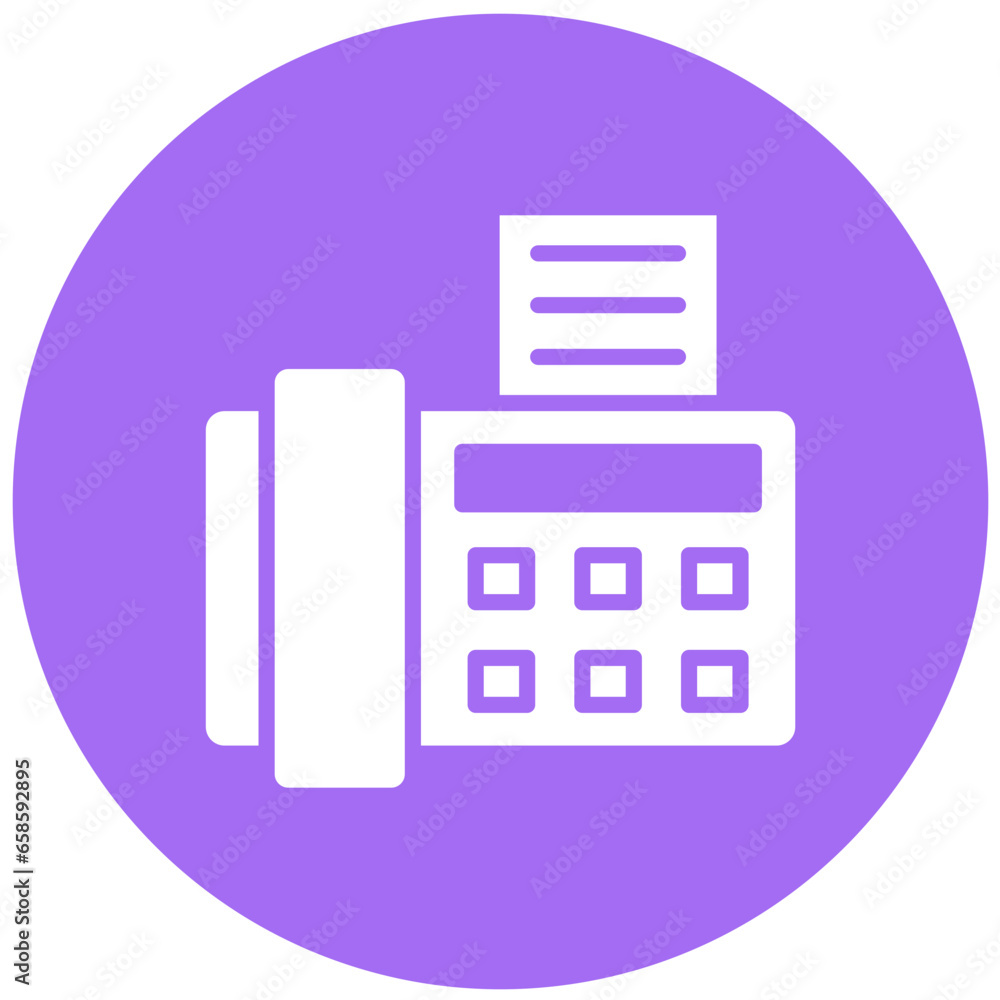 Fax Machine Vector Icon Design Illustration Fax Machine Vector Icon Design Illustration