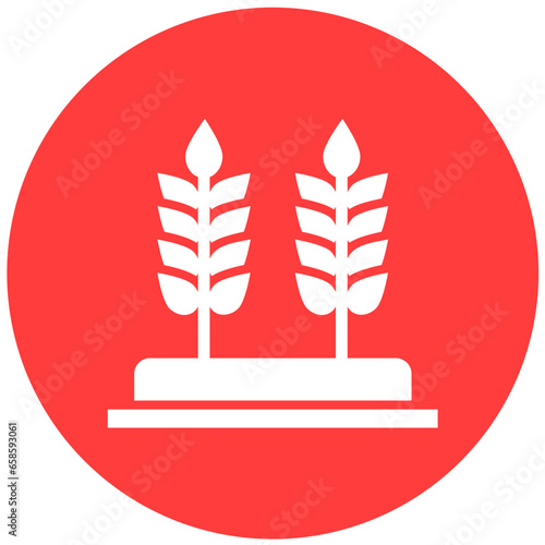 Wheat Vector Icon Design Illustration
