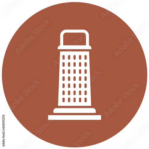 Cheese Grater Vector Icon Design Illustration