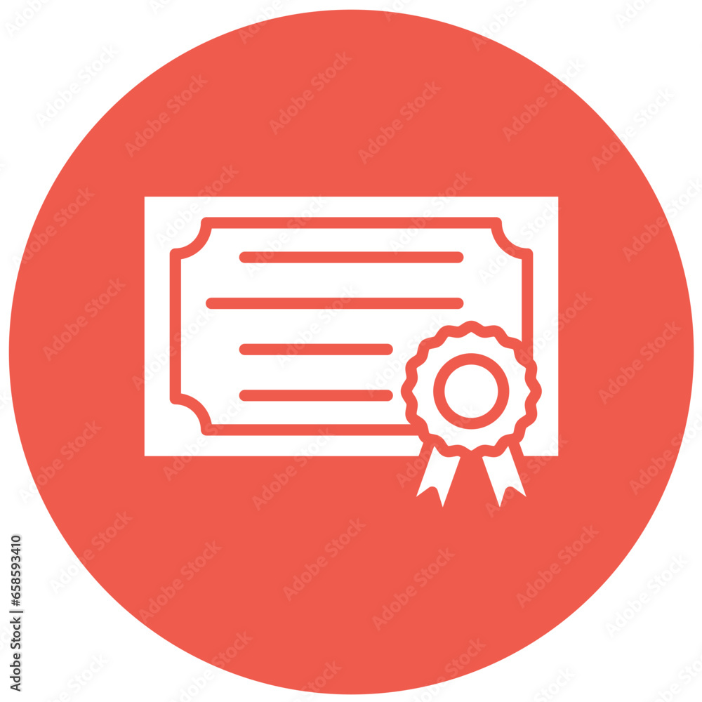 Certificate Vector Icon Design Illustration Certificate Vector Icon Design Illustration