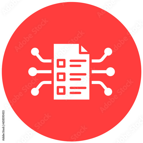 Smart Contract Vector Icon Design Illustration