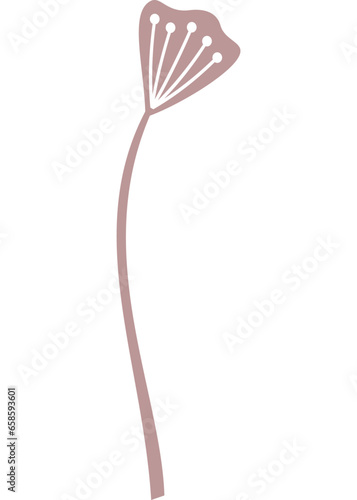 Blume, Pflanze mit transparentem Hintergrund 