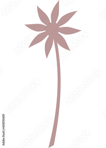 Blume, Pflanze mit transparentem Hintergrund 