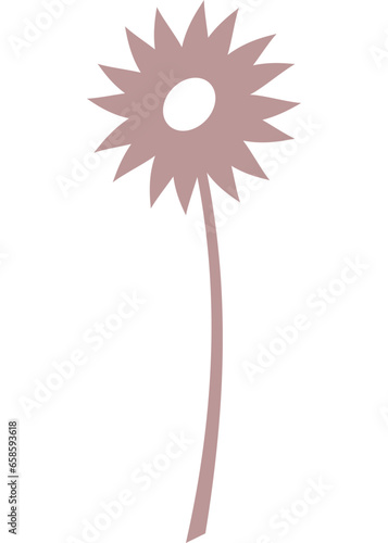 Blume, Pflanze mit transparentem Hintergrund 