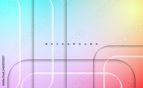 Abstract softly shape gradient futuristic background banner presentation design