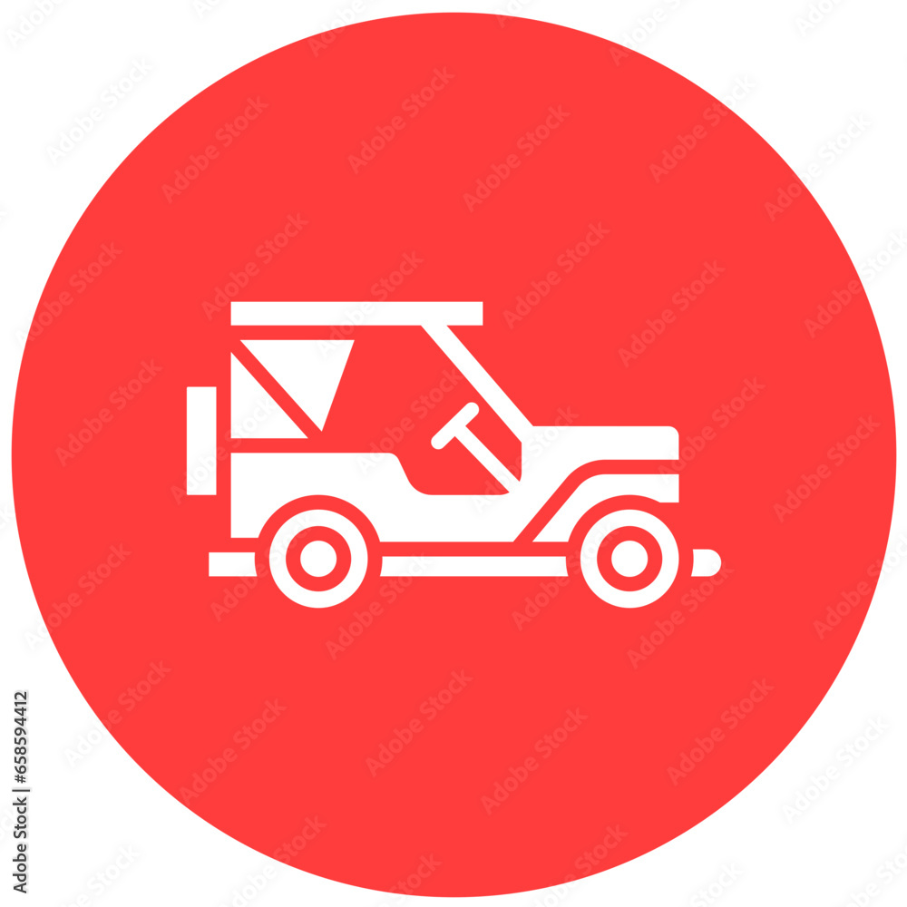Jeep Vector Icon Design Illustration