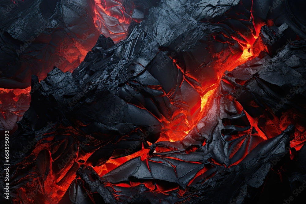 Graphic abstraction using volcanic motifs Graphic abstraction using volcanic motifs