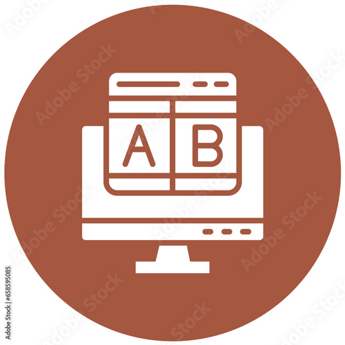 Ab testing Vector Icon Design Illustration