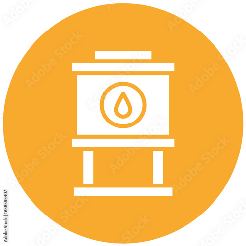 Water Tank Vector Icon Design Illustration