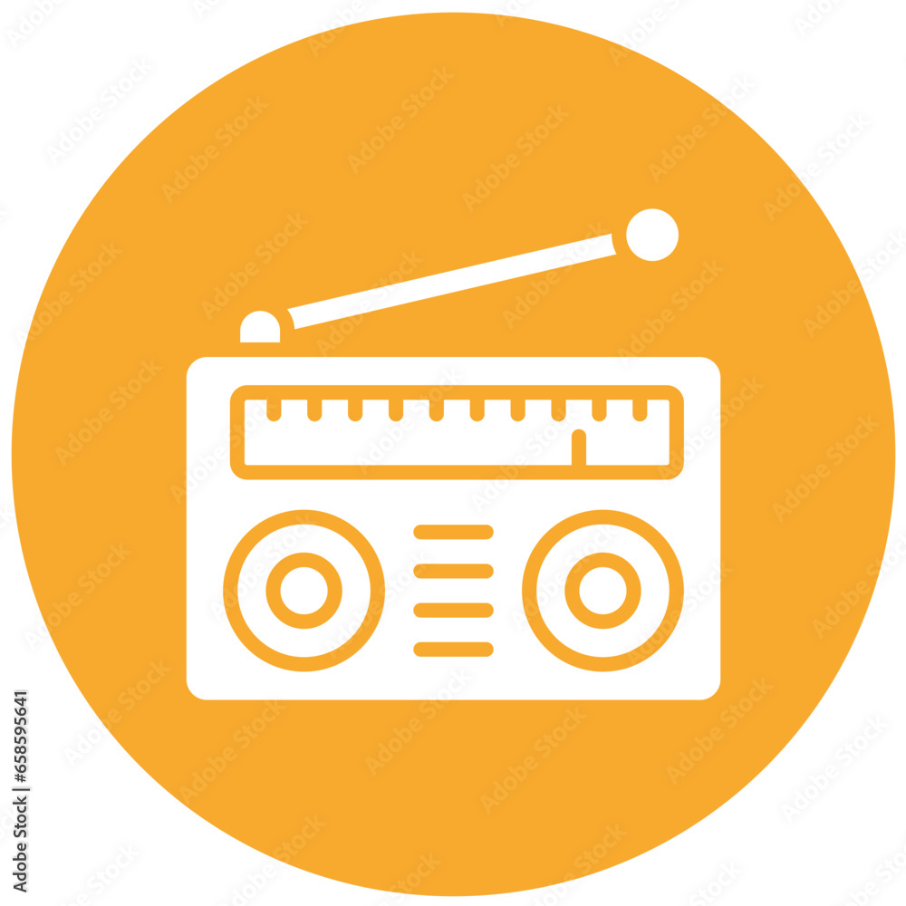 Radio Vector Icon Design Illustration Radio Vector Icon Design Illustration