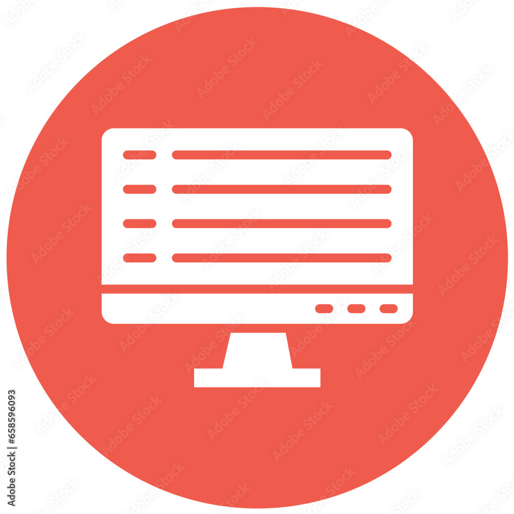 Computer Vector Icon Design Illustration Computer Vector Icon Design Illustration
