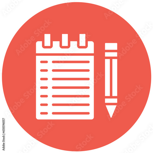 Notebook Vector Icon Design Illustration