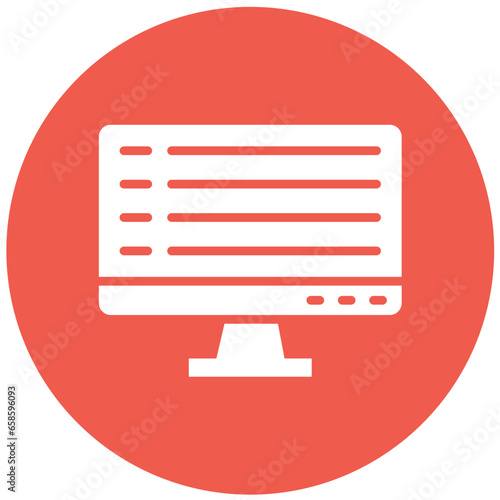 Computer Vector Icon Design Illustration