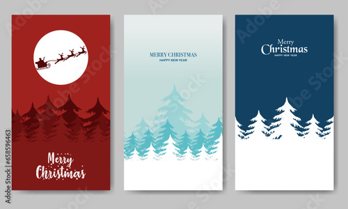 Merry Christmas Flat Bundle Template