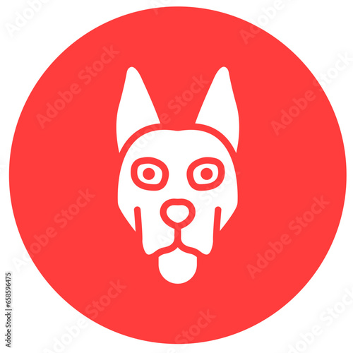 Dog Vector Icon Design Illustration