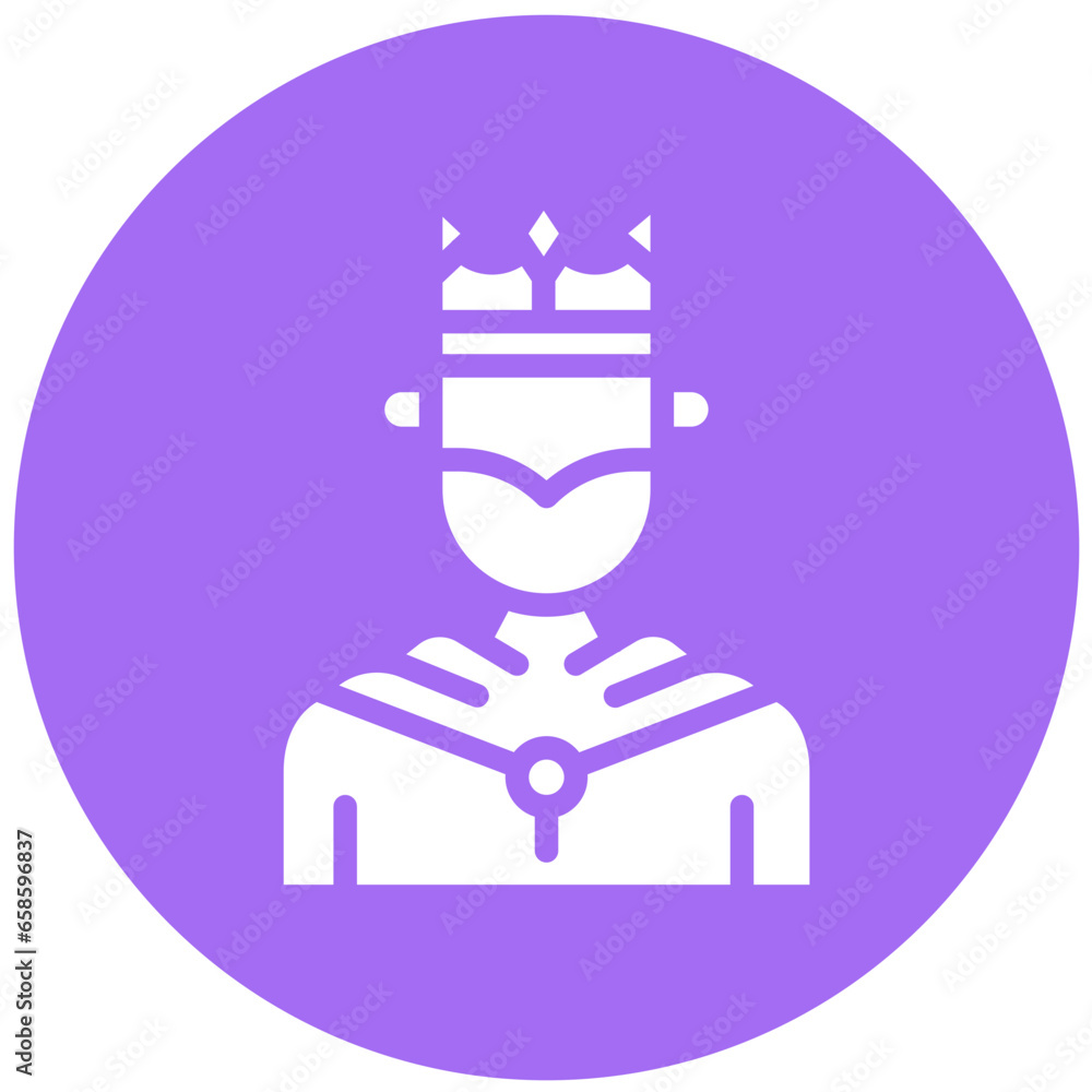 King Vector Icon Design Illustration King Vector Icon Design Illustration