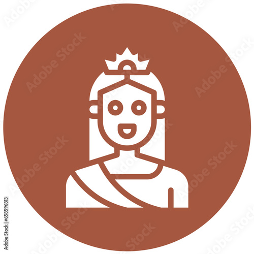 Queen Vector Icon Design Illustration