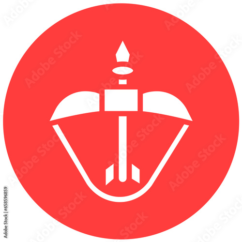 Crossbow Vector Icon Design Illustration