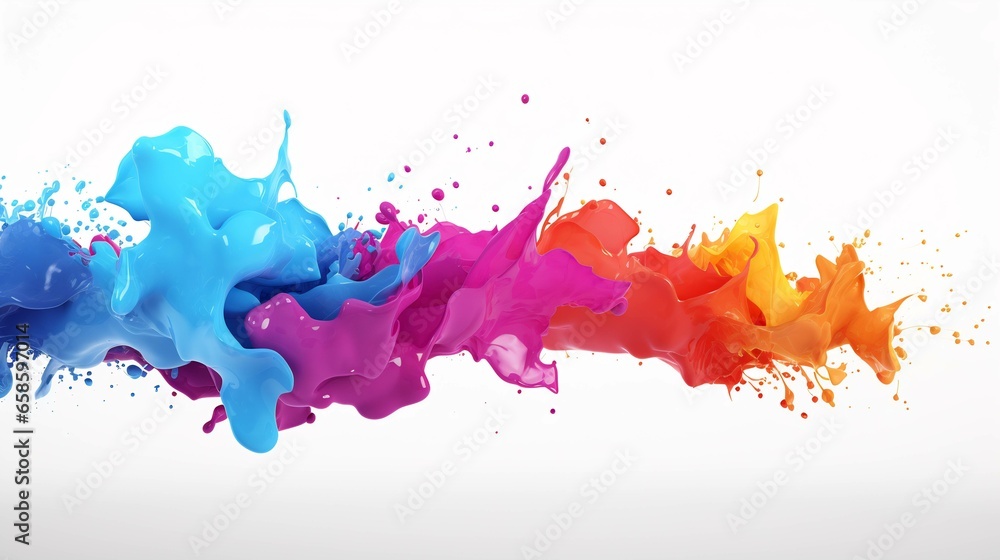 Obraz premium paint, color, splash, watercolor, art, ink, design, vector, splatter, grunge,