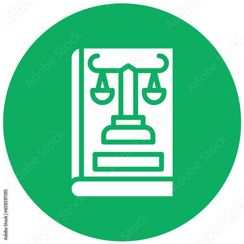 Company Law Vector Icon Design Illustration