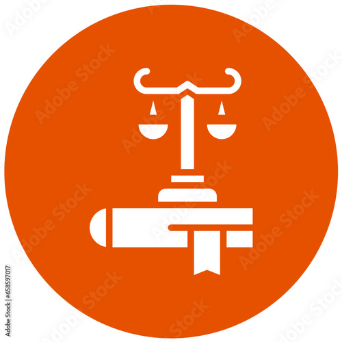Law Vector Icon Design Illustration